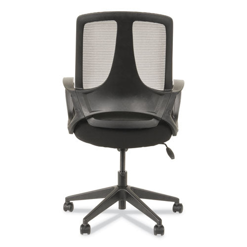 Alera Mb Series Mesh Mid-back Office Chair, Supports Up To 275 Lbs., Black Seat-black Back, Black Base