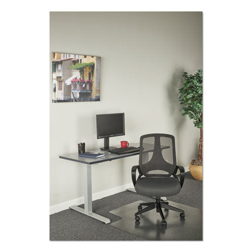 Alera Mb Series Mesh Mid-back Office Chair, Supports Up To 275 Lbs., Gray Seat-black Back, Black Base