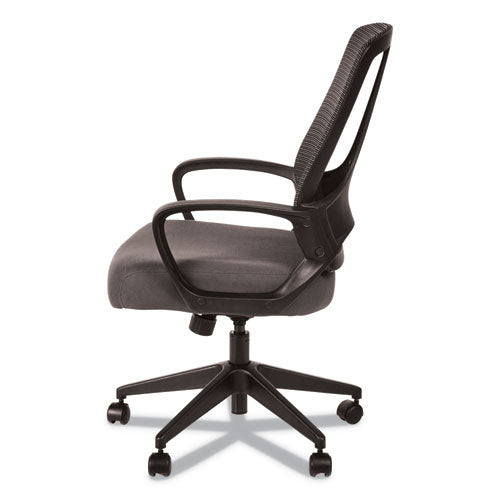 Alera Mb Series Mesh Mid-back Office Chair, Supports Up To 275 Lbs., Gray Seat-black Back, Black Base