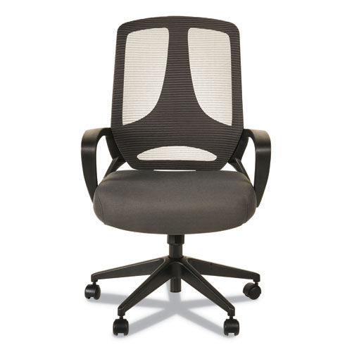 Alera Mb Series Mesh Mid-back Office Chair, Supports Up To 275 Lbs., Gray Seat-black Back, Black Base