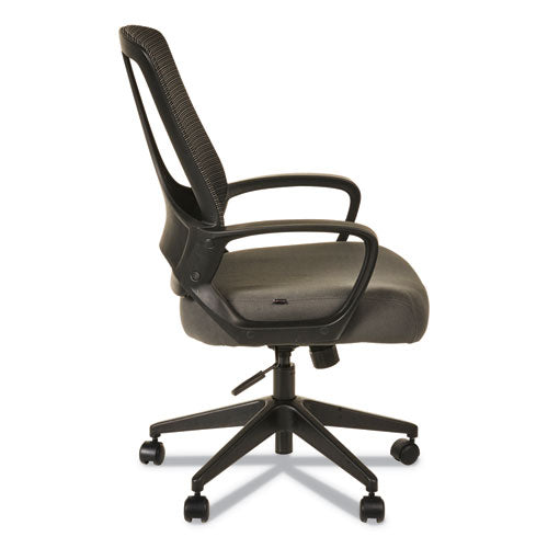 Alera Mb Series Mesh Mid-back Office Chair, Supports Up To 275 Lbs., Gray Seat-black Back, Black Base