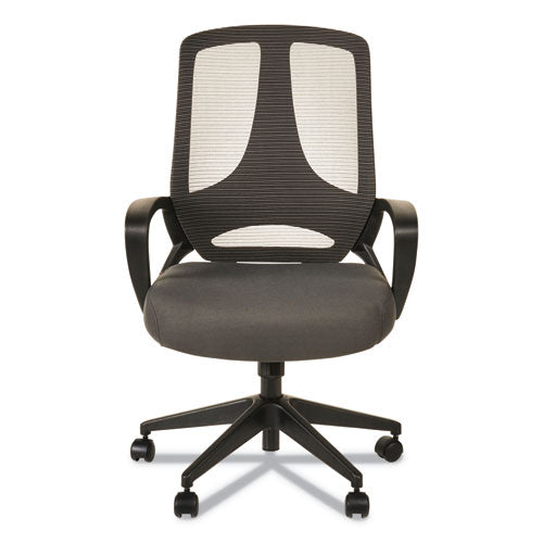 Alera Mb Series Mesh Mid-back Office Chair, Supports Up To 275 Lbs., Gray Seat-black Back, Black Base