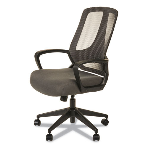 Alera Mb Series Mesh Mid-back Office Chair, Supports Up To 275 Lbs., Gray Seat-black Back, Black Base