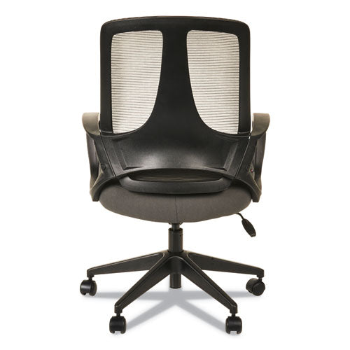 Alera Mb Series Mesh Mid-back Office Chair, Supports Up To 275 Lbs., Gray Seat-black Back, Black Base