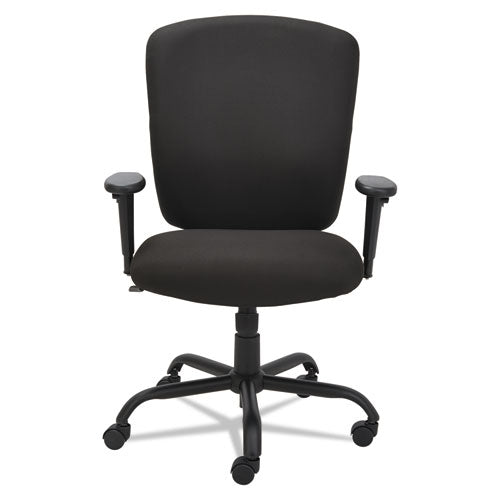Alera Mota Series Big And Tall Chair, Supports Up To 450 Lbs, Black Seat-black Back, Black Base