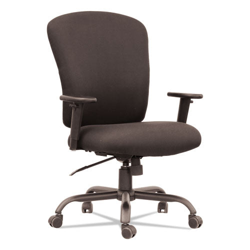 Alera Mota Series Big And Tall Chair, Supports Up To 450 Lbs, Black Seat-black Back, Black Base