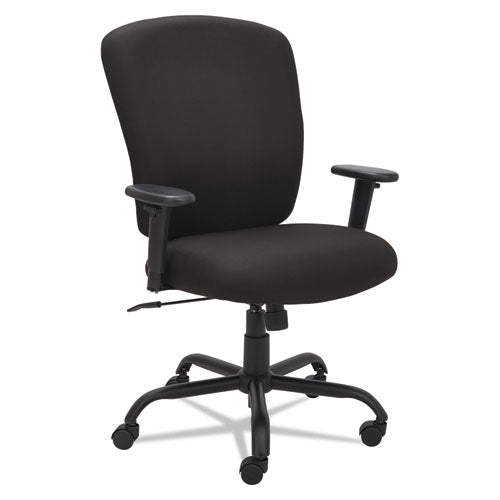 Alera Mota Series Big And Tall Chair, Supports Up To 450 Lbs, Black Seat-black Back, Black Base