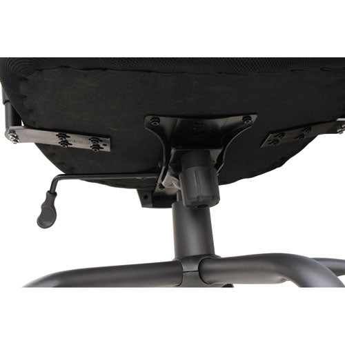 Alera Merix450 Series Mesh Big And Tall Chair, Supports Up To 450 Lbs, Black Seat-black Back, Black Base