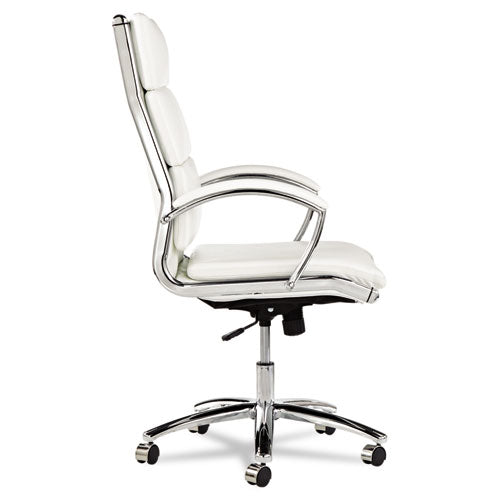 Alera Neratoli High-back Slim Profile Chair, Supports Up To 275 Lbs, White Seat-white Back, Chrome Base