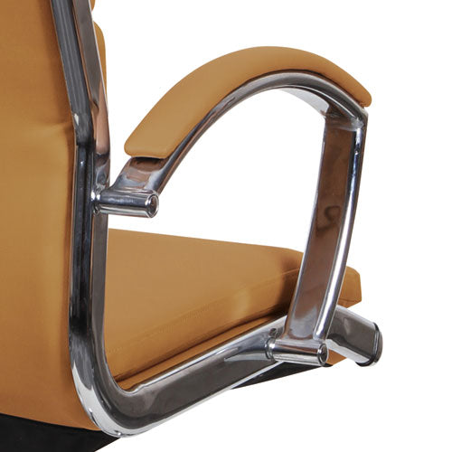 Alera Neratoli High-back Slim Profile Chair, Supports Up To 275 Lbs, Camel Seat-camel Back, Chrome Base