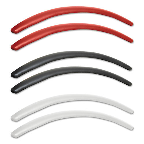 Alera Neratoli Series Replacement Arm Pads, Leather, 1.77w X .59d X 15.15h, Red, 1 Pair