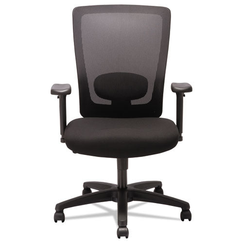Alera Envy Series Mesh High-back Swivel-tilt Chair, Supports Up To 250 Lbs., Black Seat-black Back, Black Base