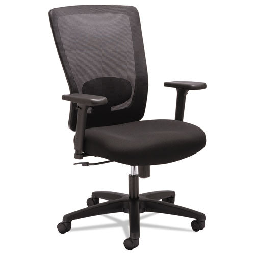Alera Envy Series Mesh High-back Swivel-tilt Chair, Supports Up To 250 Lbs., Black Seat-black Back, Black Base
