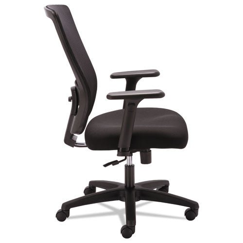 Alera Envy Series Mesh High-back Swivel-tilt Chair, Supports Up To 250 Lbs., Black Seat-black Back, Black Base