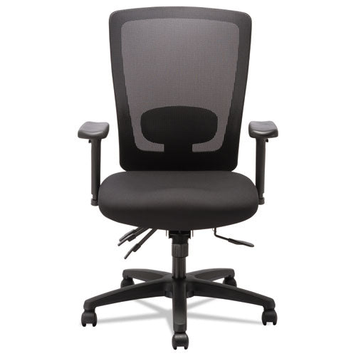 Alera Envy Series Mesh High-back Multifunction Chair, Supports Up To 250 Lbs., Black Seat-black Back, Black Base