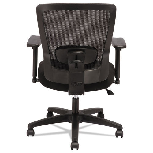 Alera Envy Series Mesh Mid-back Swivel-tilt Chair, Supports Up To 250 Lbs., Black Seat-black Back, Black Base
