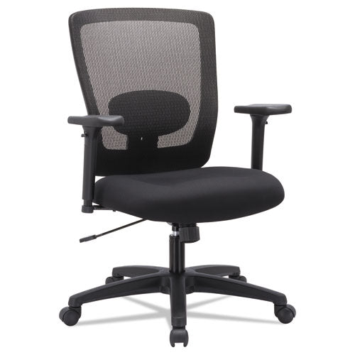 Alera Envy Series Mesh Mid-back Swivel-tilt Chair, Supports Up To 250 Lbs., Black Seat-black Back, Black Base