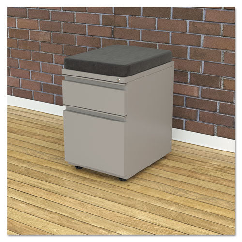 2-drawer Metal Pedestal Box File With Full Length Pull, 14.96w X 19.29d X 21.65h, Light Gray