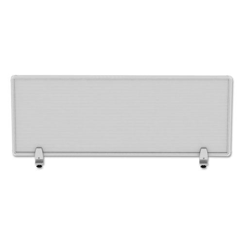 Polycarbonate Privacy Panel, 47w X 0.50d X 18h, Silver-clear