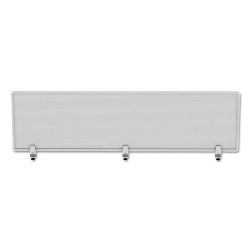 Polycarbonate Privacy Panel, 65w X 0.50d X 18h, Silver-clear