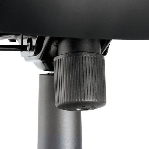 Alera Strada Leather Mid-back Swivel-tilt Chair, Supports Up To 275 Lbs, Black Seat-black Back, Black Base