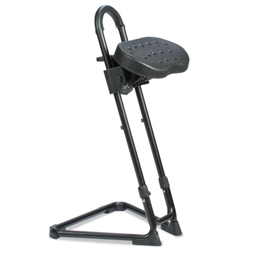 Alera Ss Series Sit-stand Adjustable Stool, Black-black, Black Base