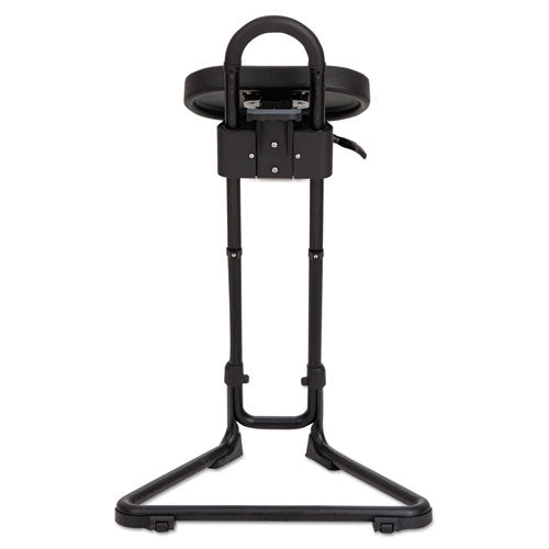 Alera Ss Series Sit-stand Adjustable Stool, Black-black, Black Base