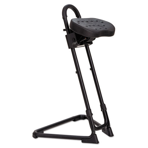 Alera Ss Series Sit-stand Adjustable Stool, Black-black, Black Base