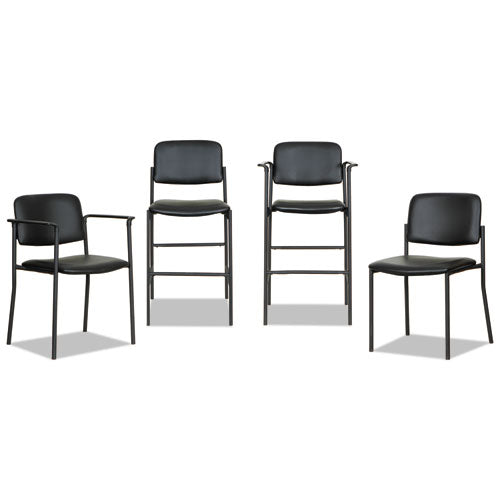 Alera Sorrento Series Stool, Supports Up To 300 Lbs, Black Seat-black Back, Black Base, 2-carton