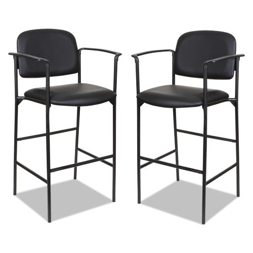 Alera Sorrento Series Stool, Supports Up To 300 Lbs, Black Seat-black Back, Black Base, 2-carton
