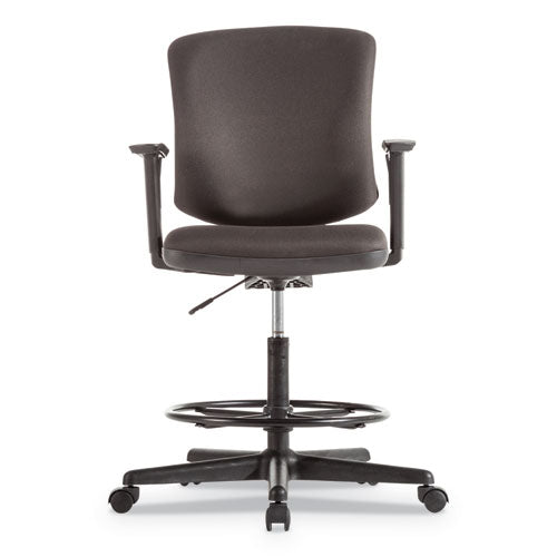 Everyday Task Stool, 31.38" Seat Height, Supports Up To 275 Lbs, Black Seat-black Back, Black Base