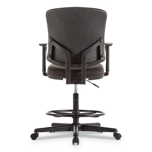 Everyday Task Stool, 31.38" Seat Height, Supports Up To 275 Lbs, Black Seat-black Back, Black Base