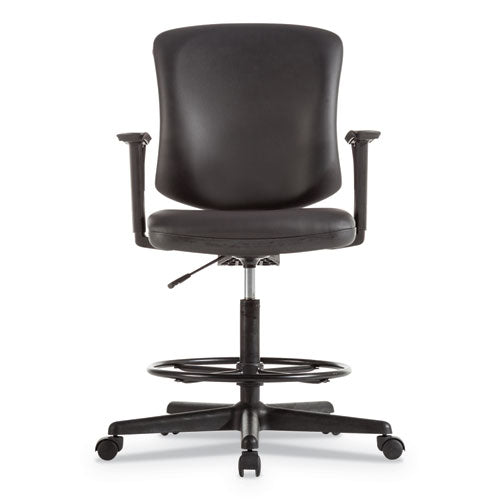 Everyday Task Stool, 31.38" Seat Height, Supports Up To 275 Lbs, Black Seat-black Back, Black Base
