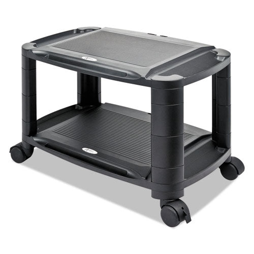 3-in-1 Storage Cart And Stand, 21.63w X 13.75d X 24.75h, Black-gray