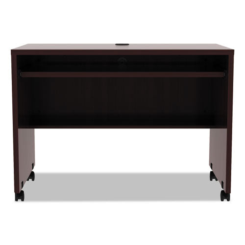 Alera Valencia Mobile Workstation Desk, 41.38w X 23.63d X 30h, Mahogany
