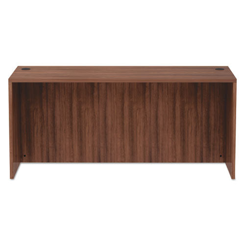 Alera Valencia Series Straight Front Desk Shell, 65w X 29.5d X 29.63h, Modern Walnut