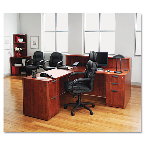 Alera Valencia Series Straight Desk Shell, 71w X 35.5d X 29.63h, Medium Cherry