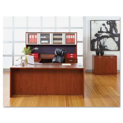 Alera Valencia Series Straight Desk Shell, 71w X 35.5d X 29.63h, Medium Cherry