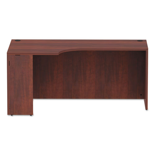 Alera Valencia Corner Credenza Shells, 65w X 35.38d X 29.5h, Left, Medium Cherry