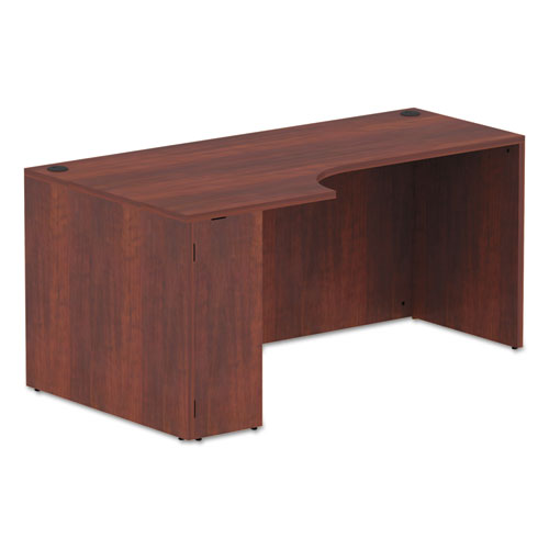 Alera Valencia Corner Credenza Shells, 65w X 35.38d X 29.5h, Left, Medium Cherry