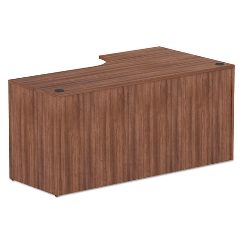 Alera Valencia Series Corner Credenza Shells, 65w X 35.38d X 29.5h, Modern Walnut