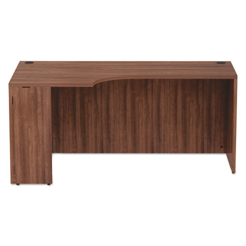 Alera Valencia Series Corner Credenza Shells, 65w X 35.38d X 29.5h, Modern Walnut