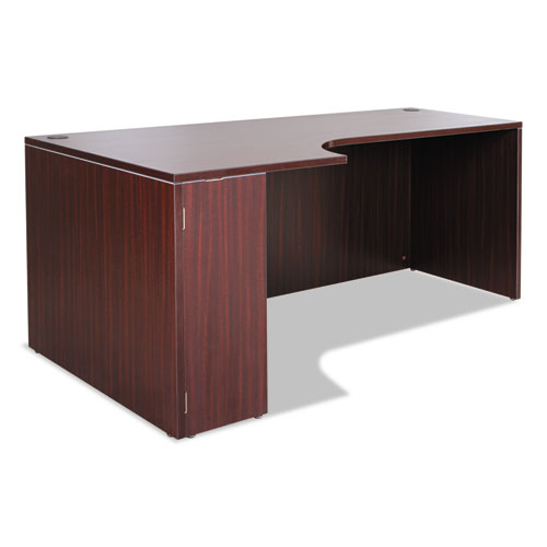 Alera Valencia Left Corner Credenza Shell, 70.88w X 35.38d X 29.5h, Mahogany