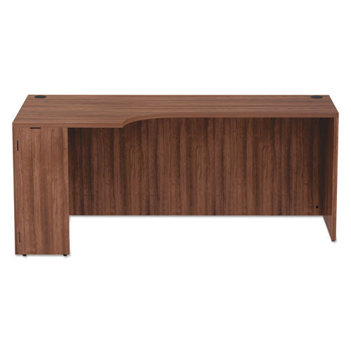 Alera Valencia Series Corner Credenza Shells, 70.88w X 35.38d X 29.5h, Modern Walnut
