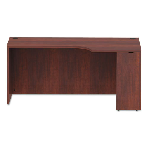 Alera Valencia Corner Credenza Shells, 65w X 35.38d X 29.5h, Right, Medium Cherry