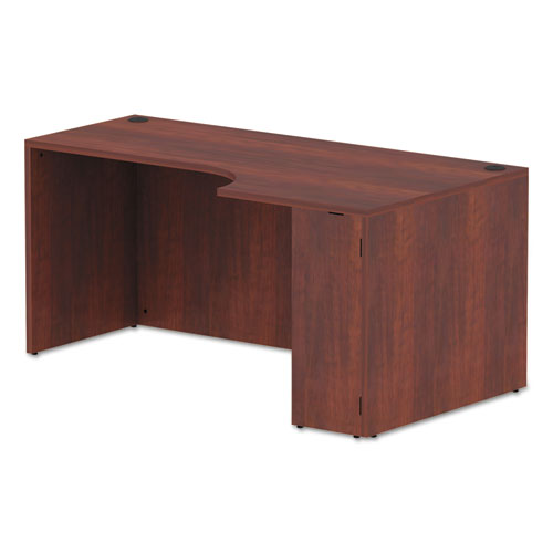 Alera Valencia Corner Credenza Shells, 65w X 35.38d X 29.5h, Right, Medium Cherry