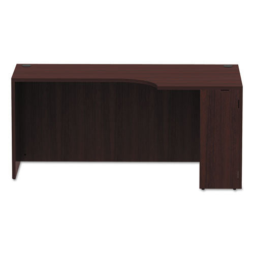 Alera Valencia Corner Credenza Shells, 65w X 35.38d X 29.5h, Right, Mahogany