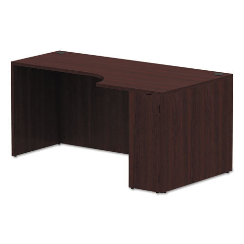 Alera Valencia Corner Credenza Shells, 65w X 35.38d X 29.5h, Right, Mahogany