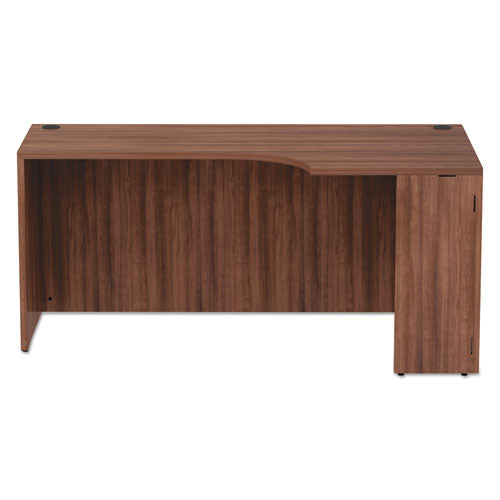 Alera Valencia Series Corner Credenza Shells, 65w X 35.38d X 29.5h, Modern Walnut