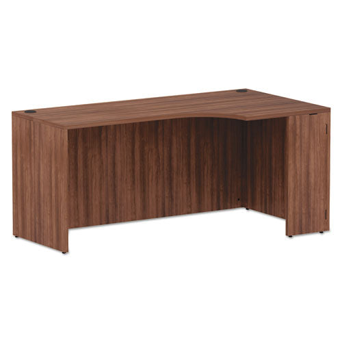 Alera Valencia Series Corner Credenza Shells, 65w X 35.38d X 29.5h, Modern Walnut